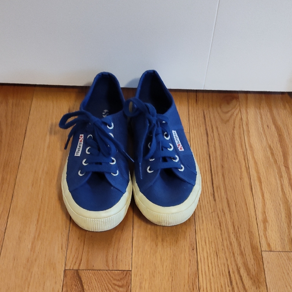 Superga Women's Royal Blue Canvas Sneakers